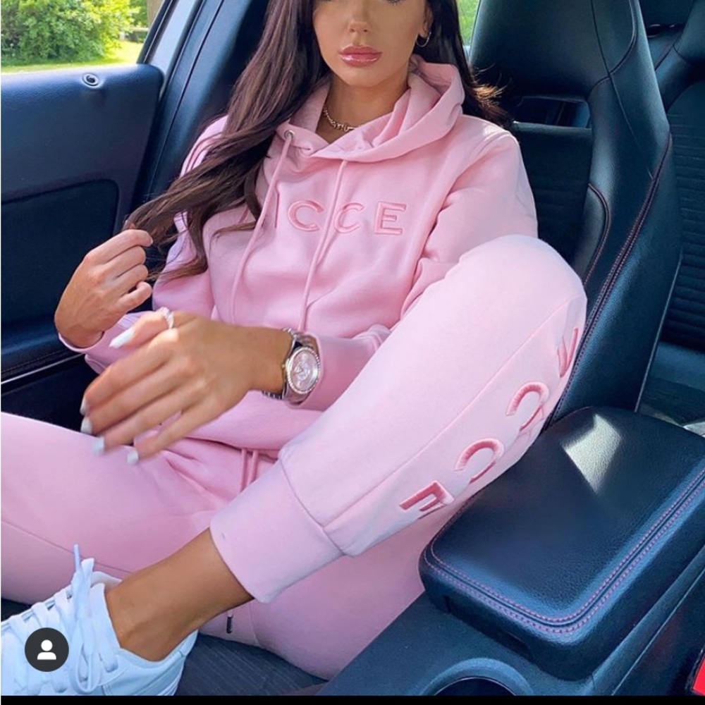 Pink hoodie and jogger set